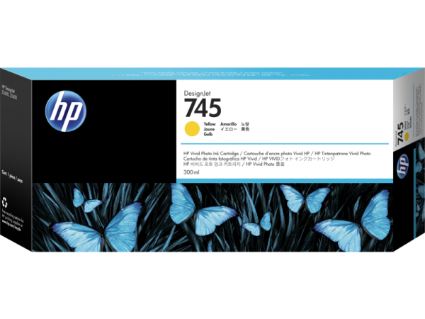 HP 745 300ml Yellow DesignJet Ink Cartridge