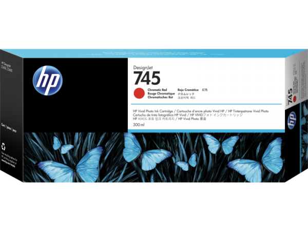 HP 745 300ml Chromatic Red DesignJet Ink Cartridge