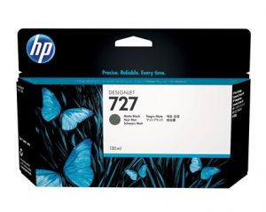 HP No. 727 Matte Black Ink Cartridge - 130ml