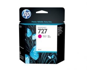 HP No. 727 (B3P14A) Magenta Ink Cartridge - 40ml