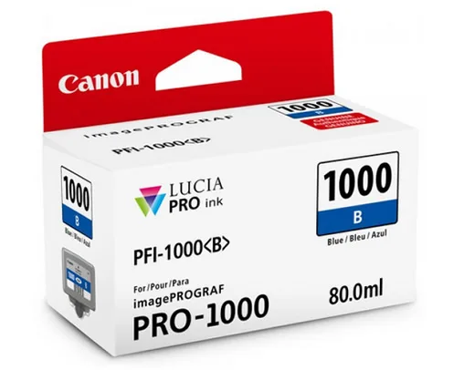 Canon PFI-1000-B Blue Ink Cartridge for iPF PRO 1000