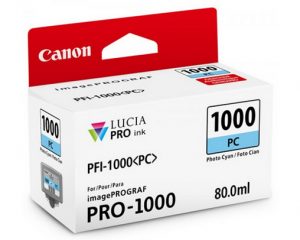 Canon PFI-1000-PC Photo Cyan Ink Cartridge for iPF PRO 1000