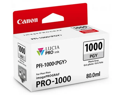 Canon PFI-1000-PGY Photo Grey Ink Cartridge for iPF PRO 1000