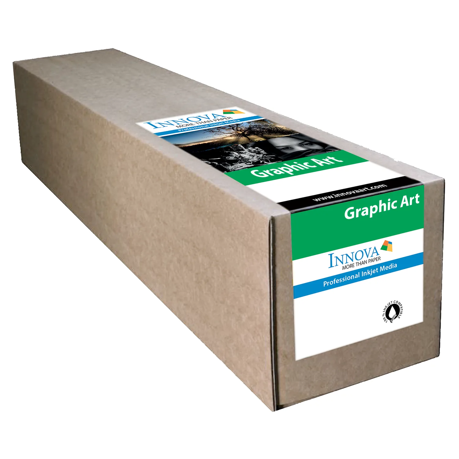 Innova Exhibition Gloss Polycotton Canvas 390gsm - 36" x 15m