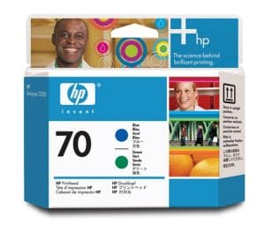 HP No. 70 Ink Printhead - Blue & Green (Z3100/Z3200)