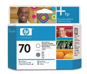 HP No. 70 Ink Printhead - Gloss Enhancer & Gray (Z3100/Z3200)