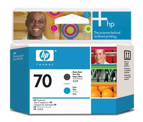 HP No. 70 Ink Printhead - Matte Black & Cyan (Z2100)