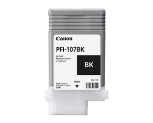 Canon PFI-107BK Black Ink Tank - 130ml - 6705B001AA