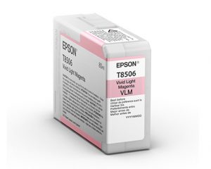 Epson Vivid Light Magenta Ink Cartridge T8506 for SureColor SC-P800