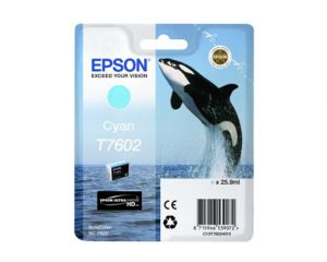Epson T7602 Cyan Ink Cartridge for SureColor P600