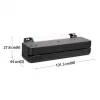 HP DesignJet T230 Large Format up to A1 Plotter Printer  - 24", with Mobile Printing - Image 2