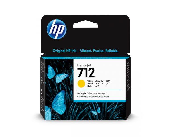 HP 712 29ml Yellow DesignJet Ink Cartridge