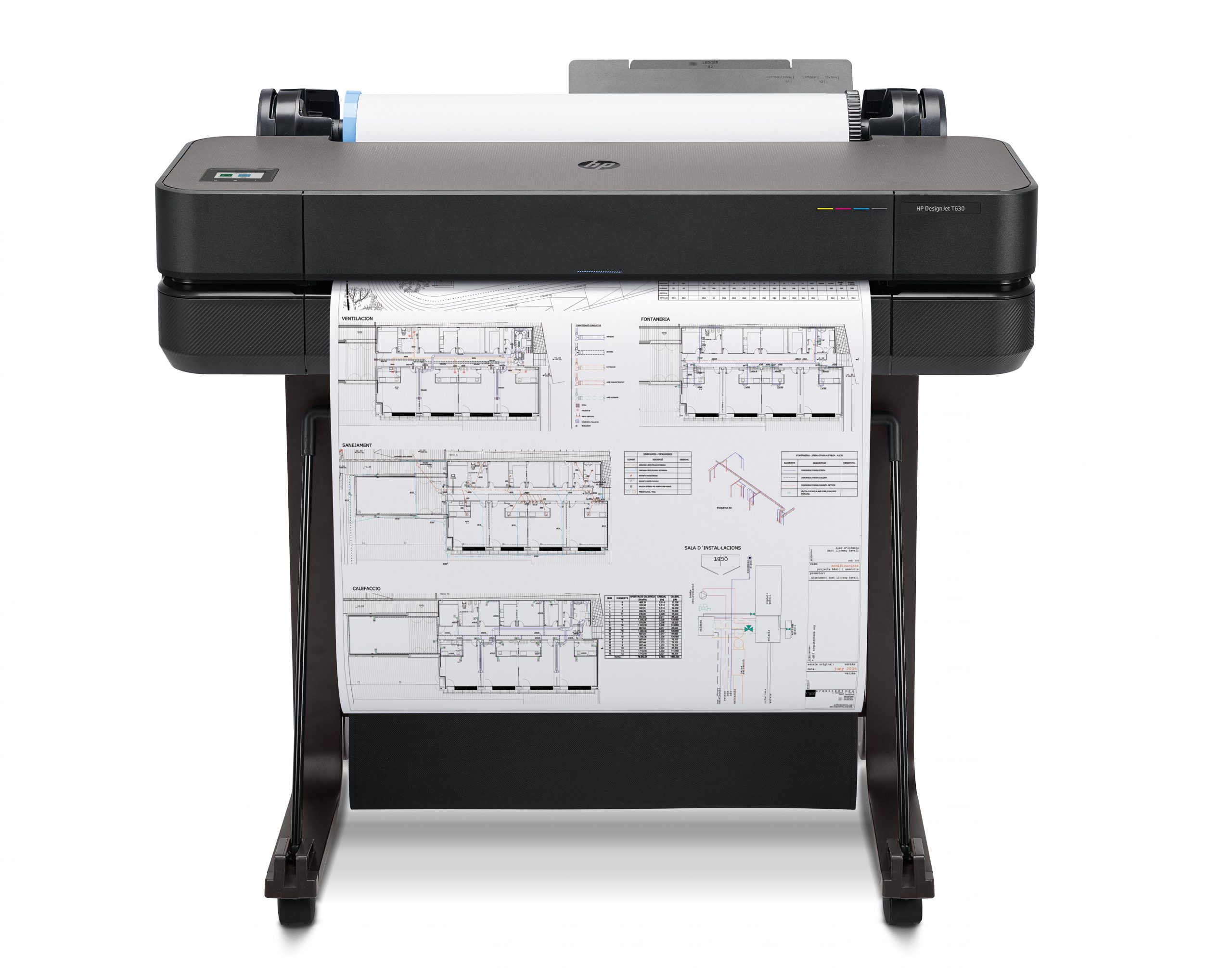 Mart tag et billede Legitim HP DesignJet T630 A1 - 24" - Large Format Plotter Printer - dpsb
