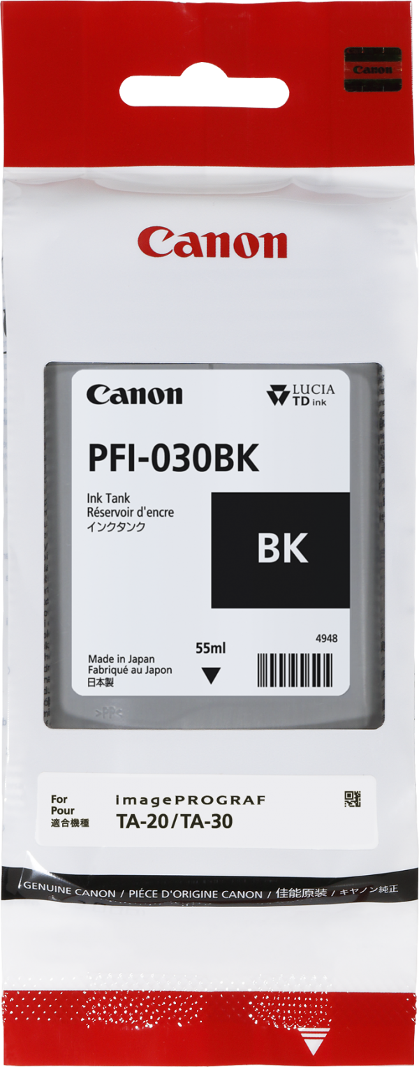 Canon PFI-030BK Black ink