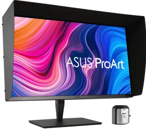 ASUS PA32UCG with a hood