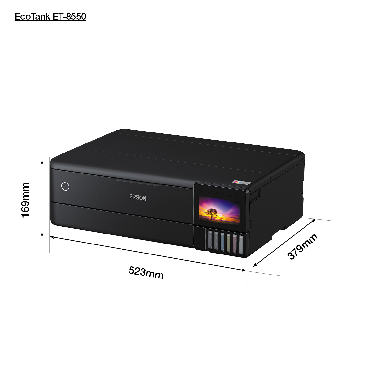 A3 + Photo multifunction Epson Ecotank ET-8550 WiFi / Duplex / Black