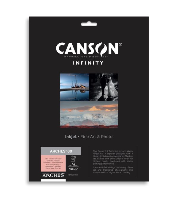 Canson Infinity Arches 88 Pure White 10 Sheets