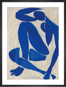 Nu bleu IV by Henri Matisse was on Canson paper, currently housed in the Louvre.