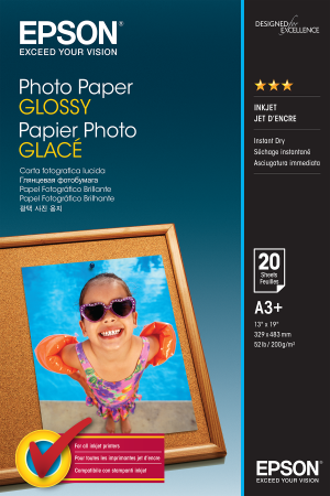 Epson Photo Paper Glossy - A3+ - 20 sheets