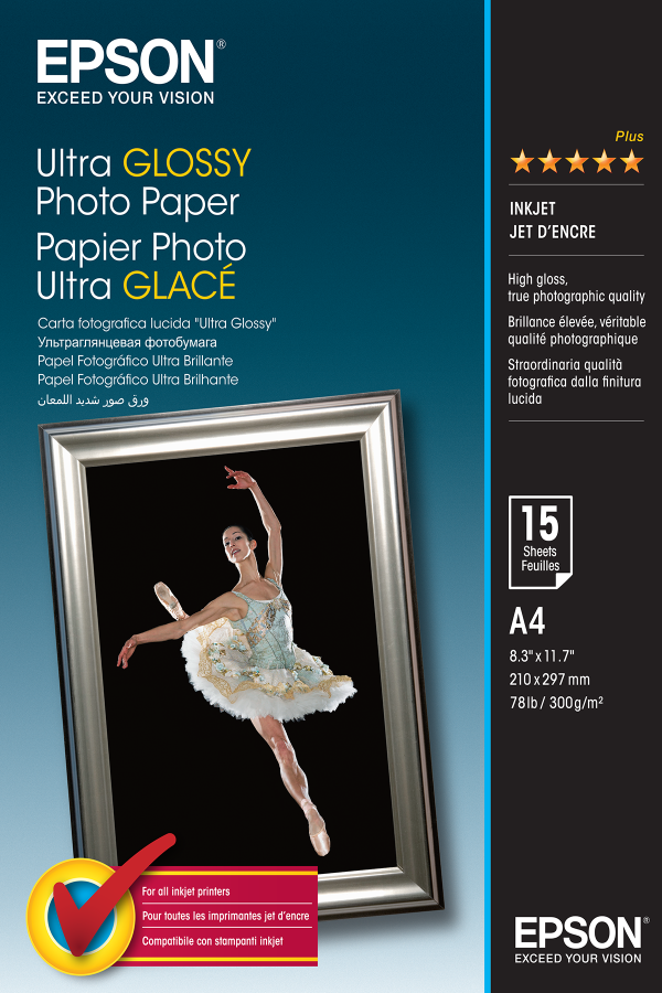 Epson Ultra Glossy Photo Paper - 10x15cm - 50 Sheets