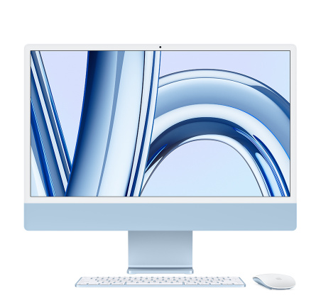 Apple iMac 24-inch 4.5K with M3 Chip (2023) - Blue