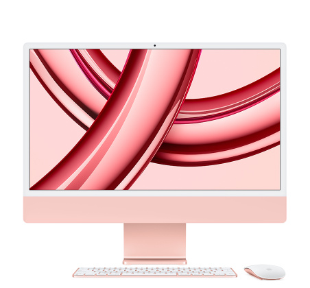 Apple iMac 24-inch 4.5K with M3 Chip (2023) - Pink