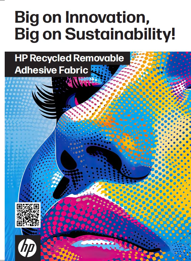 HP Recycled Removable Adhesive Fabric